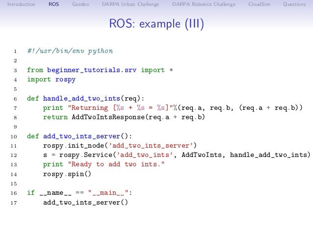robot operating system python
