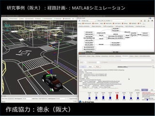 研究事例（阪⼤）︓経路計画-︓MATLABシミュレーション
作成協⼒︓徳永（阪⼤）
 