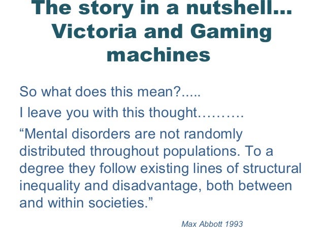 Victorian gambling study