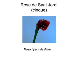 Rosa de Sant Jordi
    (cinquè)




 Rosa i punt de llibre
 
