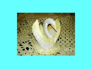 recycled paper the origami heron becoming a swan 