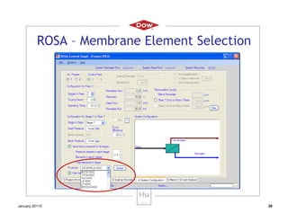 Rosa Module Rosa introduction for water treatment plant | PDF