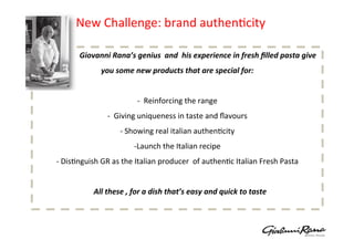 =-,I'%,,)J",%K)%C%J-&O%),-MM"#D)

1.    Market Background/ Market Trends
2.    Competitive analysis
3.    Image analysis, positioning of Orthofix in specific sector;
4.    Orthofix’s Strategy


      !    Entry Strategy: Orthofix’ growth leverage
      !    Product Strategy : process of the development of the product
      !    Emphasize the competitive advantages
      !    Target definition: funnel approach in the launch phase
      !     Price posizioning: value the hospital & patients benefits for competing
      !    Initial view of Communication Strategy
 