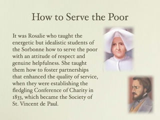 Bl. Rosalie Rendu and Bl. Frederic Ozanam Collaboration | PDF ...