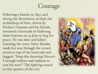 Bl. Rosalie Rendu and Bl. Frederic Ozanam Collaboration | PDF ...