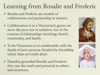 Bl. Rosalie Rendu and Bl. Frederic Ozanam Collaboration | PDF ...