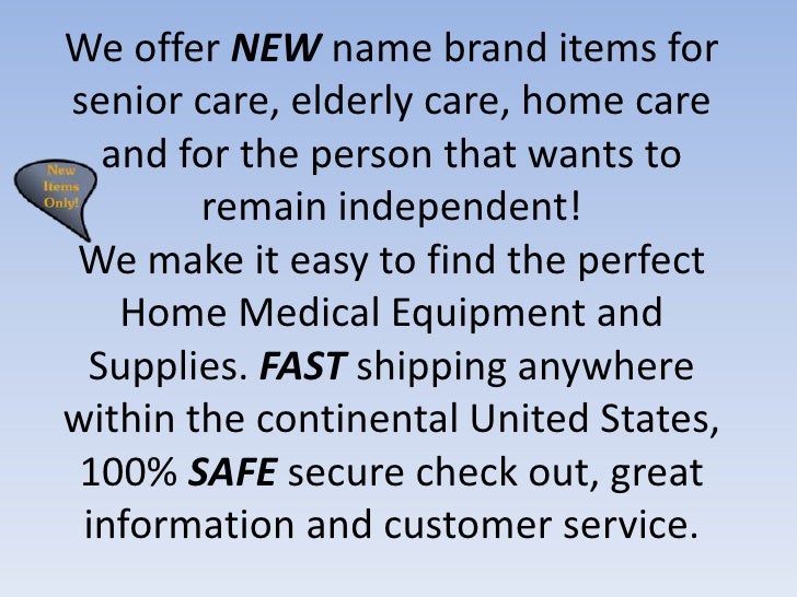 Care Home Equipment And Supplies