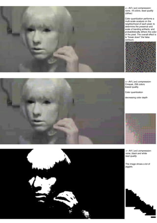 <-- AVI (.avi) compression:
none, 16 colors, least quality
(dither)

Color quantization performs a
multi-scale analysis on...