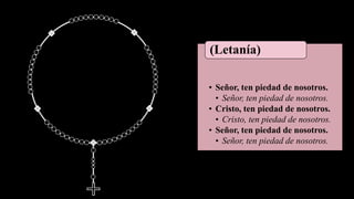 • Señor, ten piedad de nosotros.
• Señor, ten piedad de nosotros.
• Cristo, ten piedad de nosotros.
• Cristo, ten piedad de nosotros.
• Señor, ten piedad de nosotros.
• Señor, ten piedad de nosotros.
(Letanía)
 