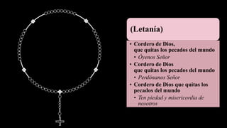 (Letanía)
• Cordero de Dios,
que quitas los pecados del mundo
• Óyenos Señor
• Cordero de Dios
que quitas los pecados del mundo
• Perdónanos Señor
• Cordero de Dios que quitas los
pecados del mundo
• Ten piedad y misericordia de
nosotros
 