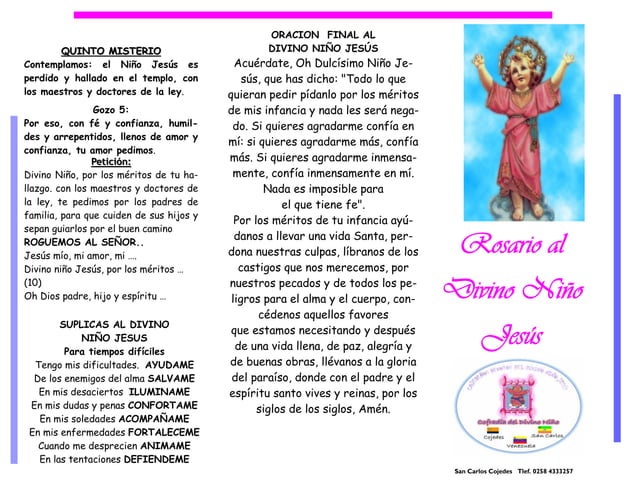Rosario Divino Niño Jesús | PPT