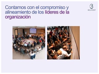 Contamos con el compromiso y alineamiento de los líderes de la organización  
