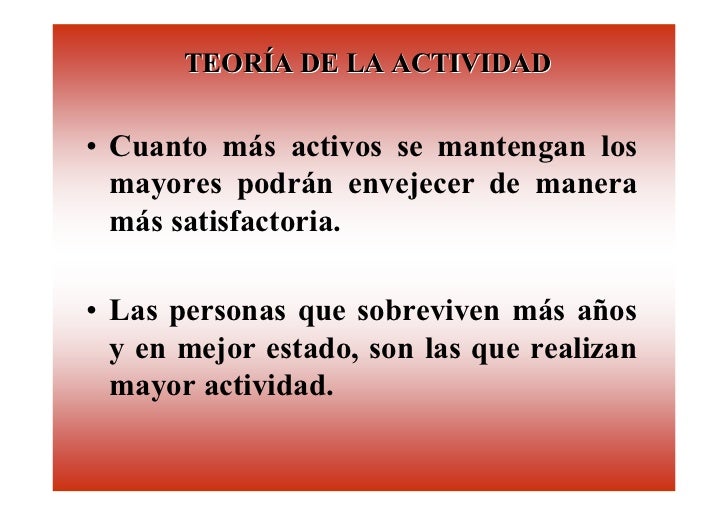 Actividad en la vejez: Descubre la teoría que te ayudará a mantener una vida plena Teoria de la actividad en la vejez