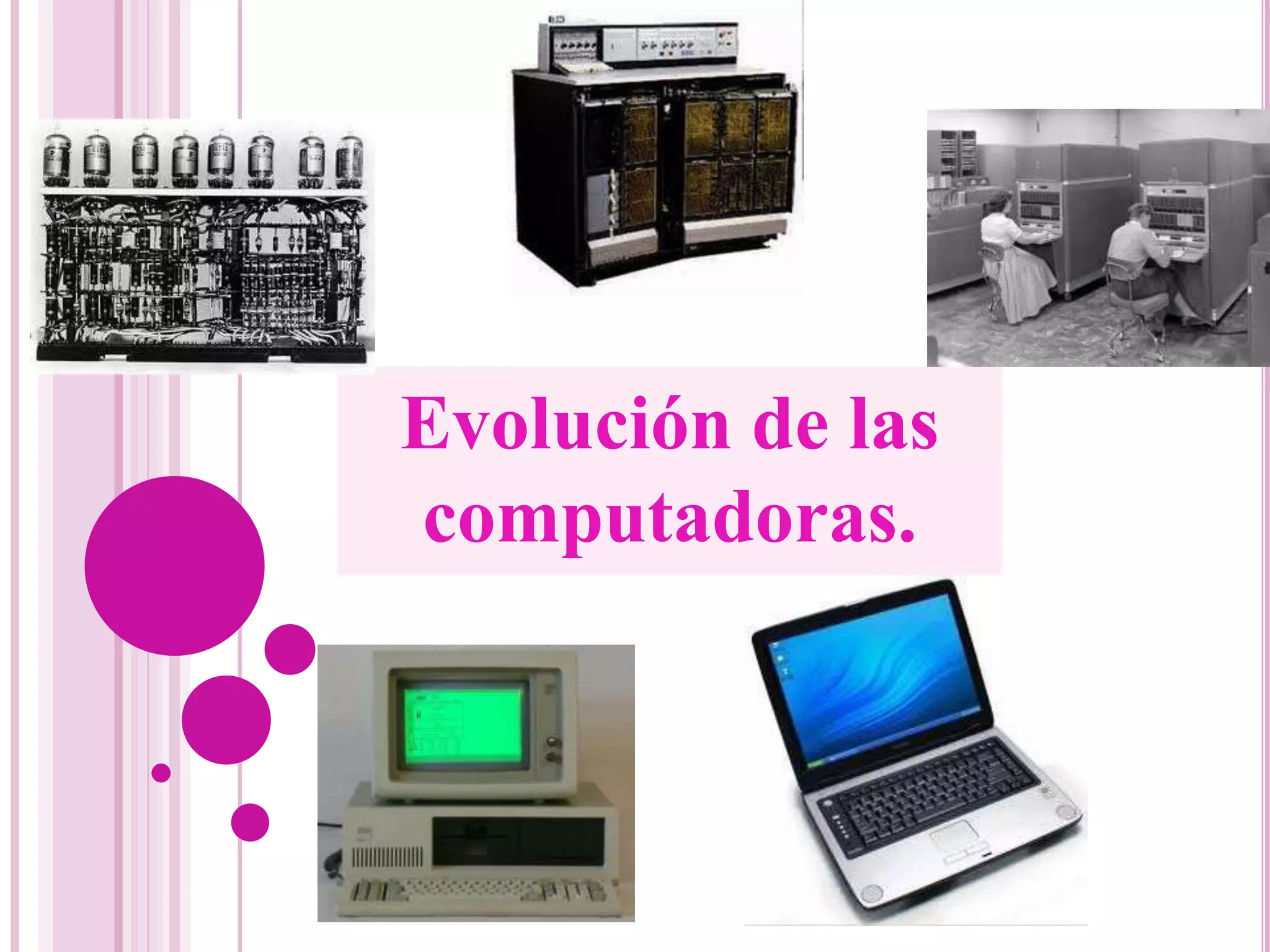 Evolución de las
computadoras.
 