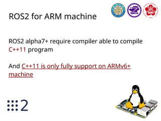 Root file system
The symlink in rootfs directory will broken
after copied from target machine because it
used to point to an absolute path like:
“/usr/lib/libxxx.so” but it is now locate to some
path like “~/workspace/rootfs/usr/lib/libxxx.so”
This is quite tricky but can be fixed by writing a
shell script
 