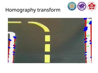 Lane control procedure
Do color thresholding to extract the desired color area
Do canny edge detection
Do hough transform and get the segments
Apply Lane filter to get the best lane estimation
Do PID control
 