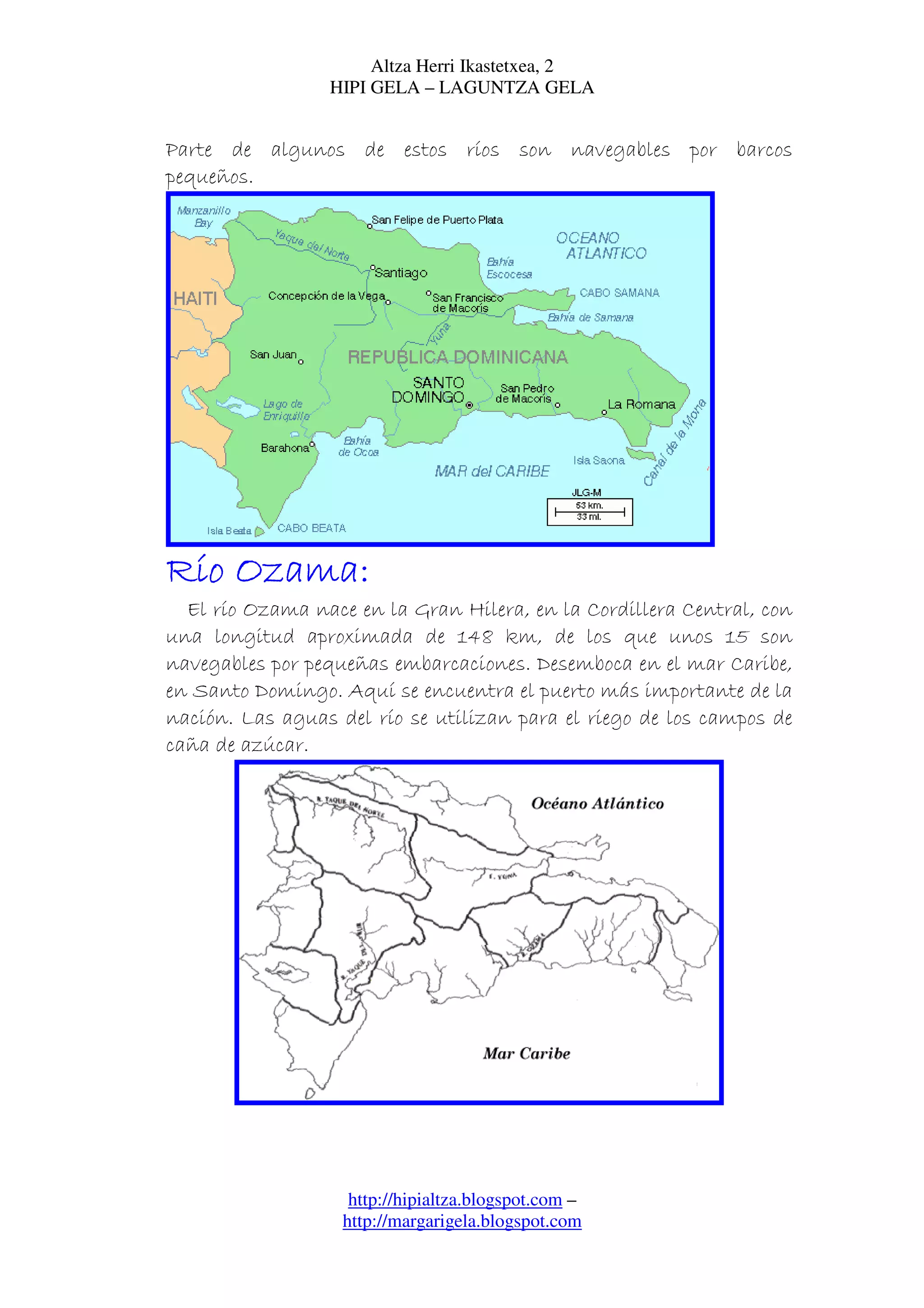Mapa Rios Rd Ríos de República Dominicana. | PDF