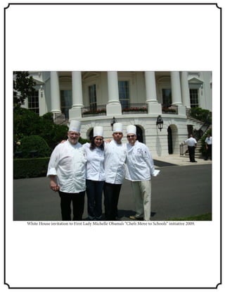 White House invitation to First Lady Michelle Obama’s “Chefs Move to Schools” initiative 2009.
 
