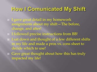 Position Shift Example Rose position shift ppt | PPTX
