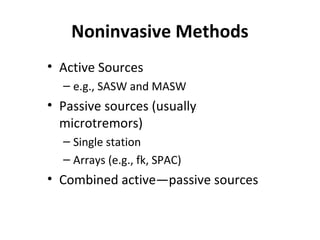 Multichannel analysis of surface waves | PPT