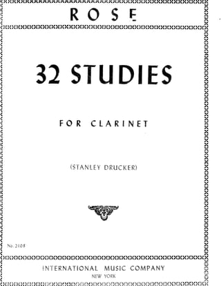Rose 32 studies for clarinet