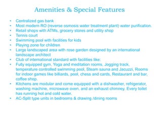 Amenities & Special FeaturesCentralized gas bank
