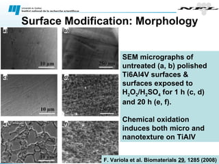 Nanoscale Properties of Biocompatible materials | PPT
