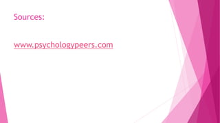 Sources:
www.psychologypeers.com
 