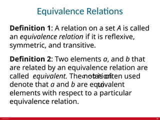 McGraw Hill Education: Chapter 9: Relations | PPTX