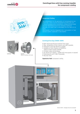 Rosenberg's fans for compressor cooling | PDF