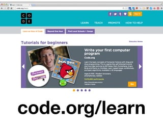 code.org/learn
 
