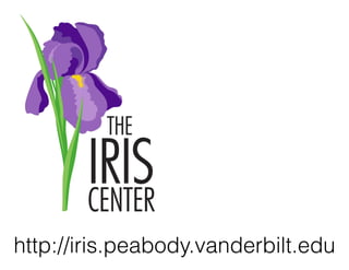 http://iris.peabody.vanderbilt.edu
 