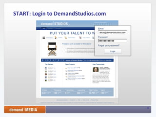 START: Login to DemandStudios.com [email_address] 