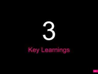 3
Key Learnings


                170
 