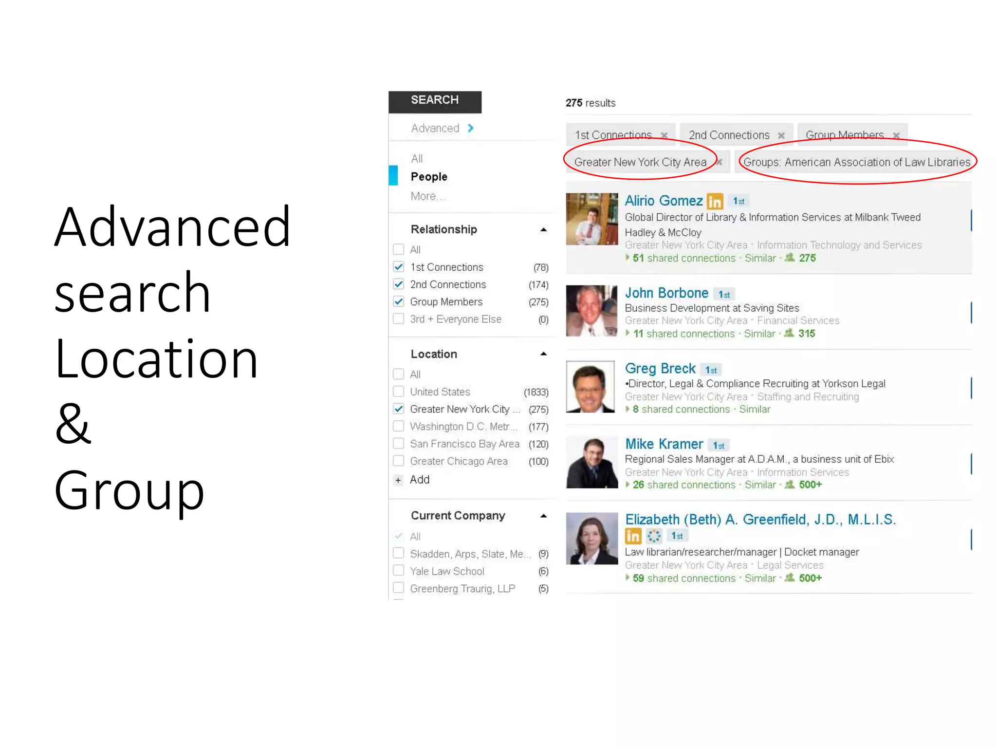 Advanced
search
Location
&
Group
 