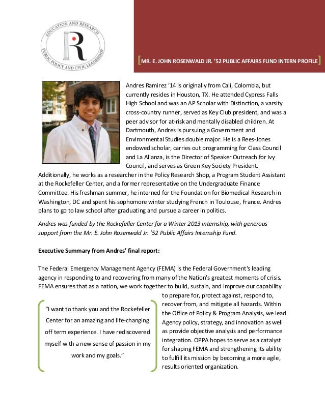 internship profile