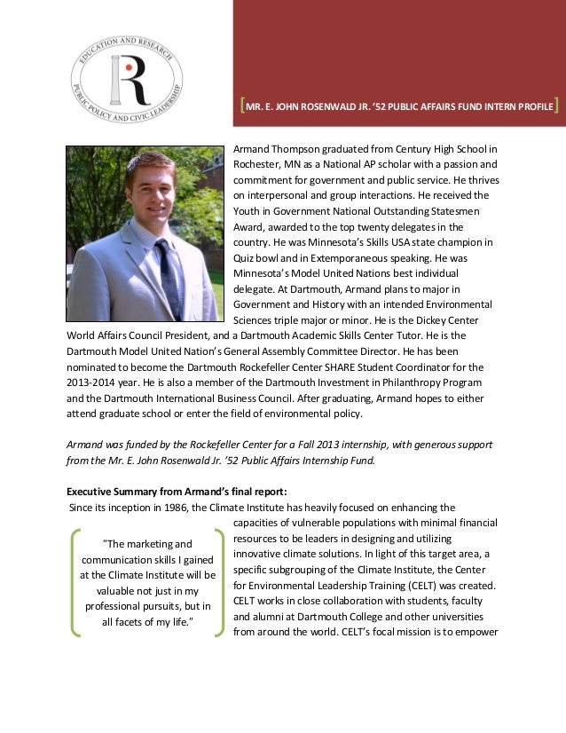 internship profile