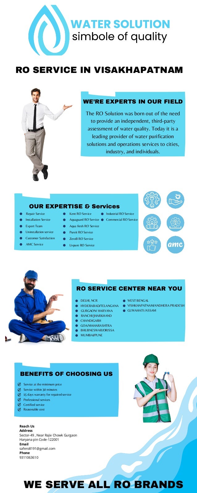 All RO Brands Repair and Maintenance Services in Visakhapatnam RO