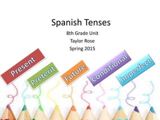 Spanish Tenses
8th Grade Unit
Taylor Rose
Spring 2015
 