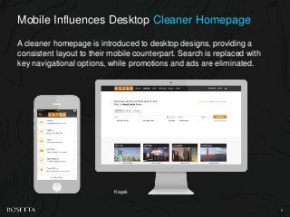 Mobile Influences Desktop Cleaner Homepage
A cleaner homepage is introduced to desktop designs, providing a
consistent lay...