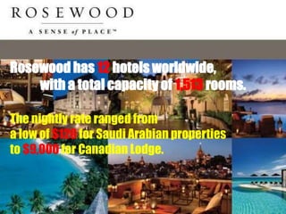 Rosewood hotels and resort ppt