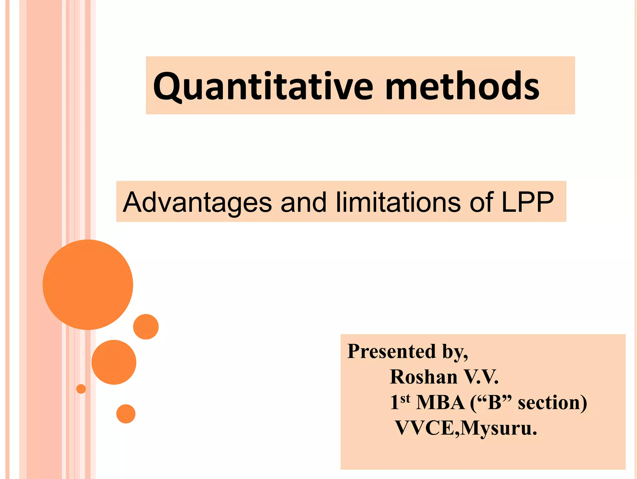 LINEAR PROGRAMMING | PPT