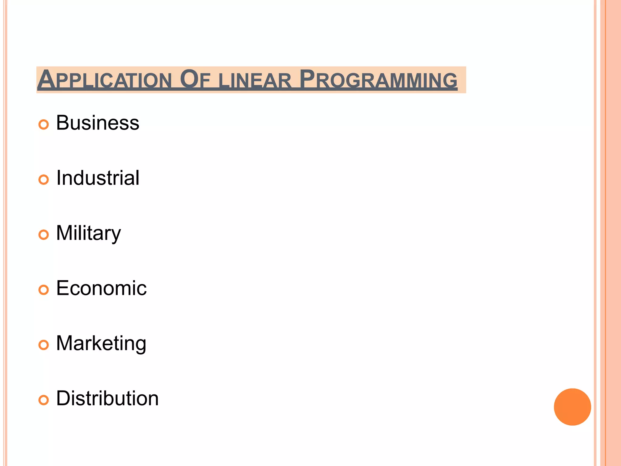 LINEAR PROGRAMMING | PPT