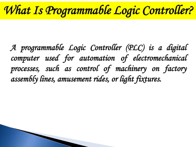Plc example presentation | PPT