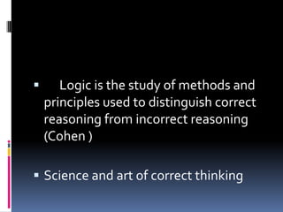 A Powerpoint on Logic | PPTX