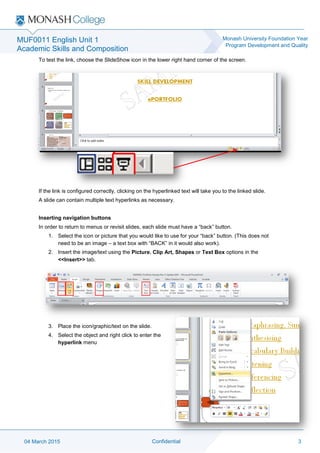 Creating an eportfolio using Microsoft Powerpoint - Rosie Mackay | PDF