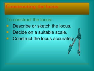 Constructing Locus Rosila | PPT