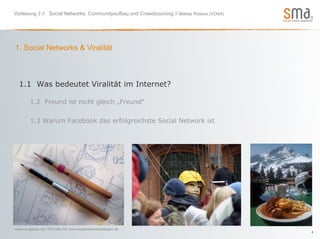 Vorlesung 3 // Social Networks, Communityaufbau und Crowdsourcing // Matias Roskos (VOdA)




1. Social Networks & Viralit...