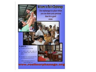 Roslin Orphanage  In Brief