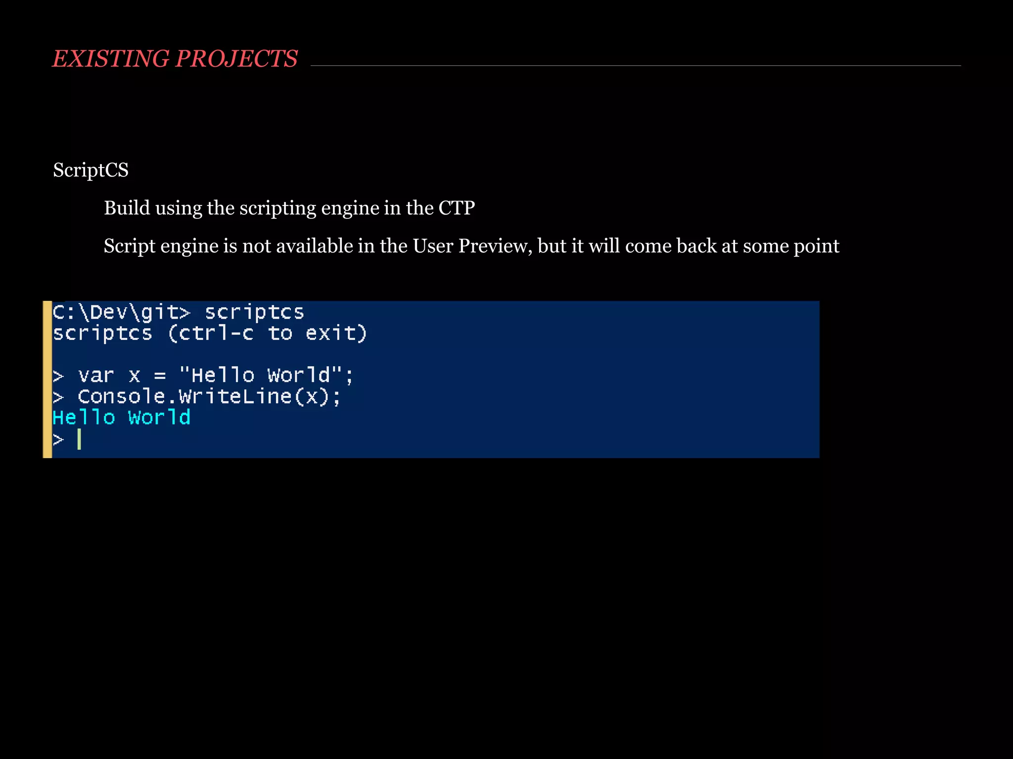 DEMO
https://github.com/mastoj/RoslynSamples
 